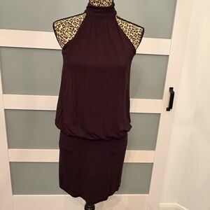 INC International Concepts Chic Black High Neck Dress Size S